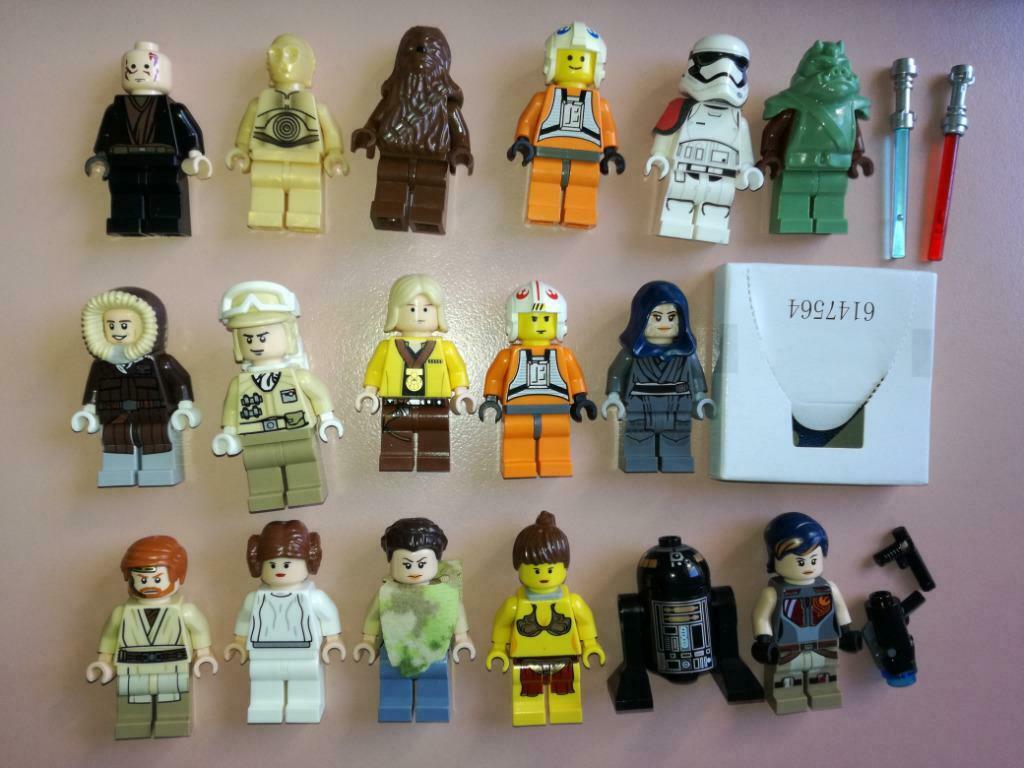 lego star wars minifigures jedi luke leia kenobi anakin C3PO, Enlèvement ou Envoi, Comme neuf, Briques en vrac, Lego