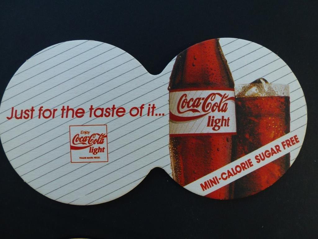 bierviltje Coca Cola light, Verzamelen, Ophalen of Verzenden, Zo goed als nieuw, Viltje(s), Overige merken