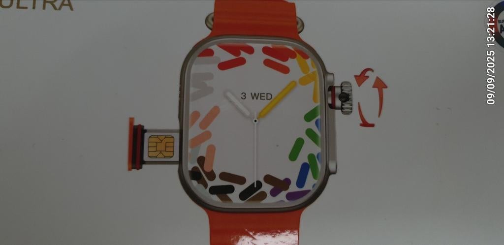 Android Apple smartwatch style met GSM, WiFi, camera, Telecommunicatie, Mobiele telefoons | Overige merken, Nieuw, Ophalen of Verzenden
