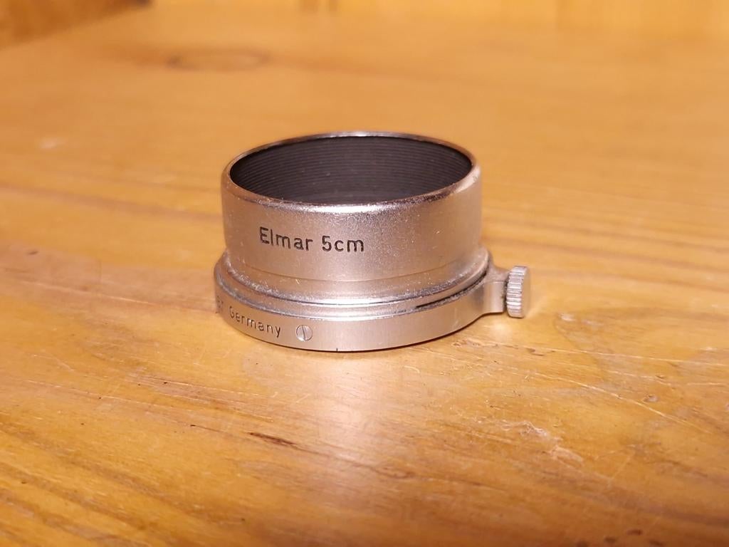 Leica Leitz Elmar 50 3.5 zonneklep, Verzamelen, Ophalen of Verzenden