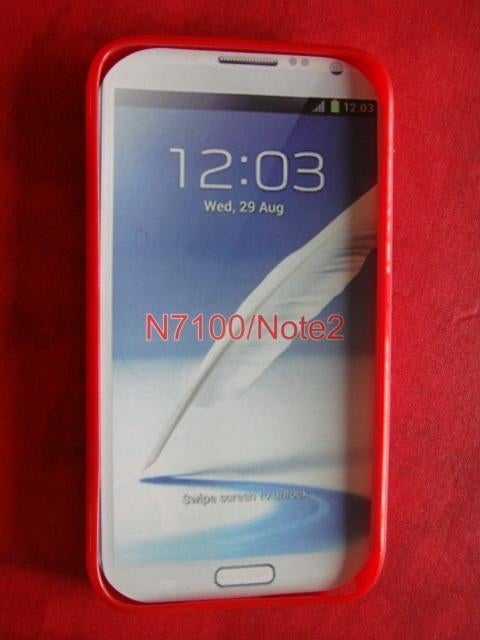 Housse rouge pour Samsung Galaxy Note 2 Neuf, Télécoms, Envoi, Neuf, Galaxy Note 2
