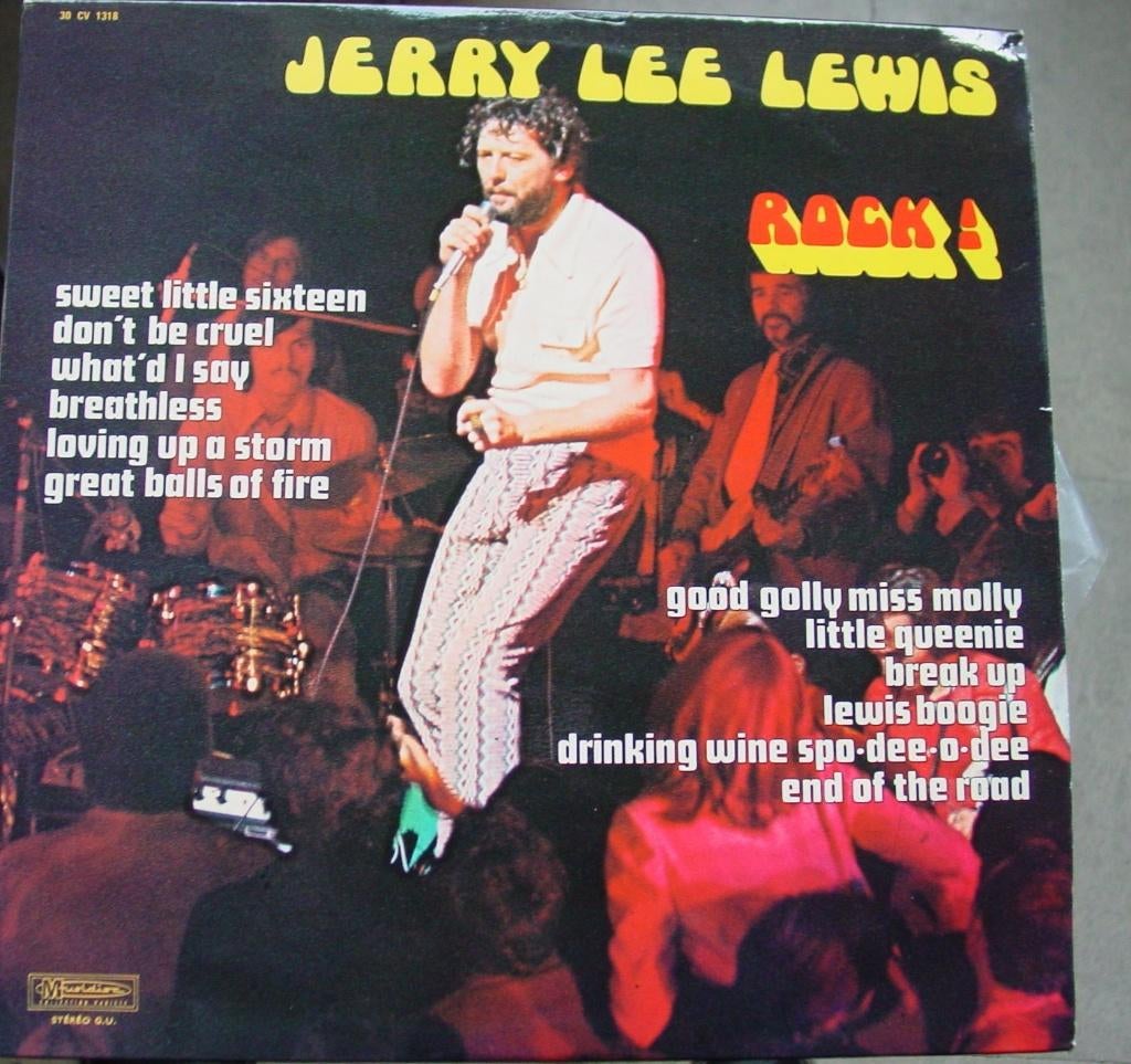 12INCH 33T LP JERRY LEE LEWIS, Cd's en Dvd's, Vinyl | Rock, Ophalen of Verzenden