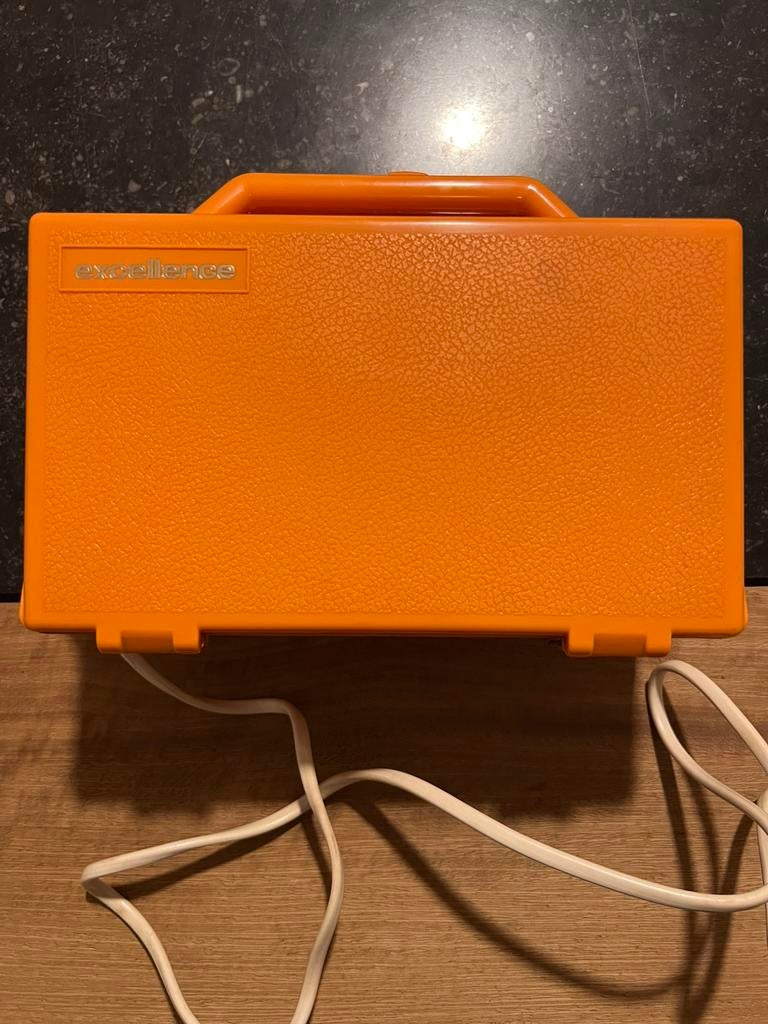 Set de bigoudis vintage par Excellence, orange *Rare, foncti, Enlèvement ou Envoi