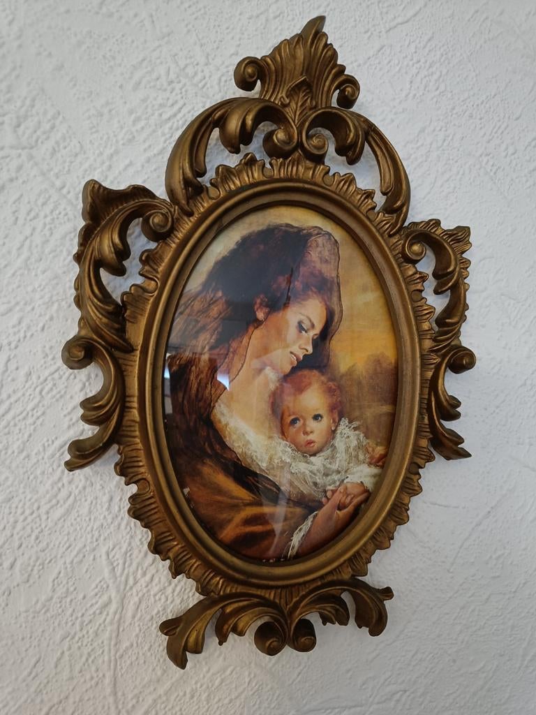 Vintage kadertje Italy 18 x 28cm, Ophalen of Verzenden, Gebruikt, Kunststof