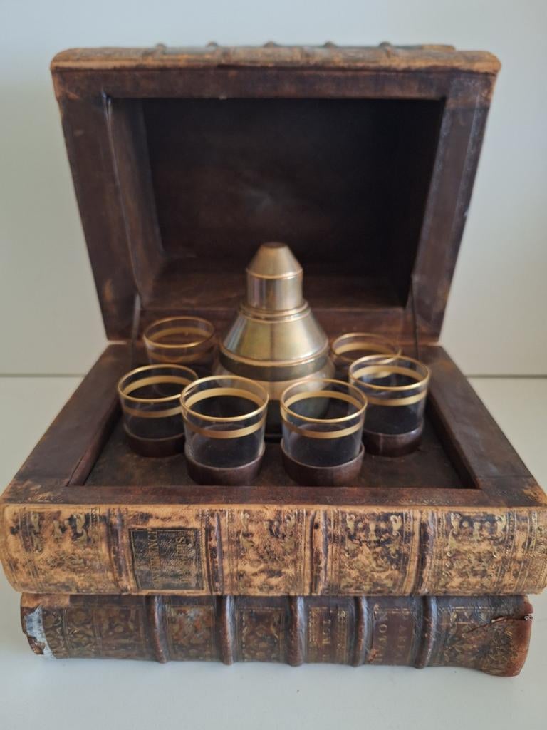 19de eeuws zeldzame Tantalus box / whisky likeurenkabinet, Verzamelen, Wijnen, Frankrijk, Ophalen of Verzenden