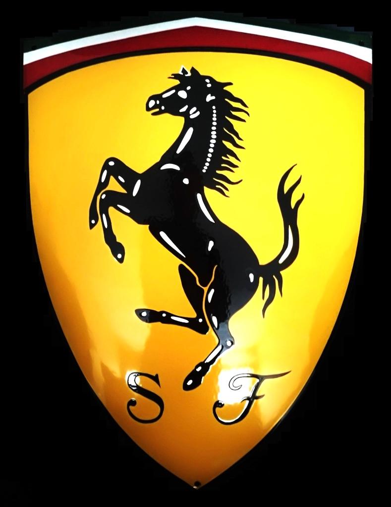 Ferrari Schild Bord Reklame Logo Embleem Verstappen Formule1, Verzamelen, Verzenden, Nieuw, Reclamebord