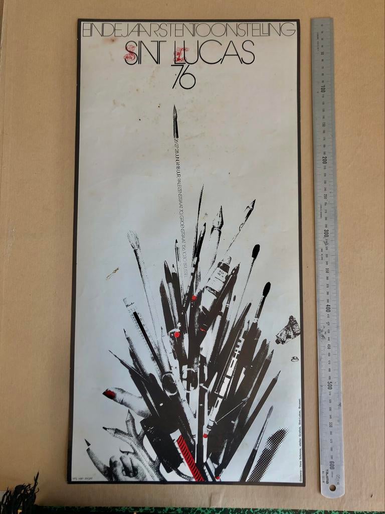SINT-LUKAS school of arts AFFICHES 1976 - 77 - 78, Ophalen