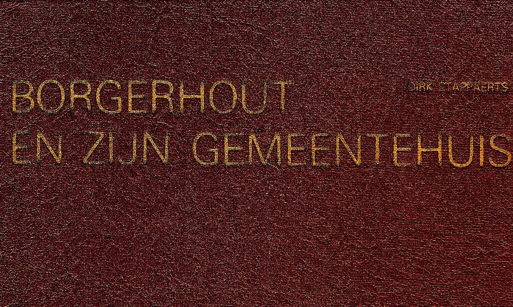 Borgerhout en zijn gemeentehuis., genummerd, nr165, Boeken, Dirk Stappaerts, Ophalen of Verzenden, 20e eeuw of later, Gelezen