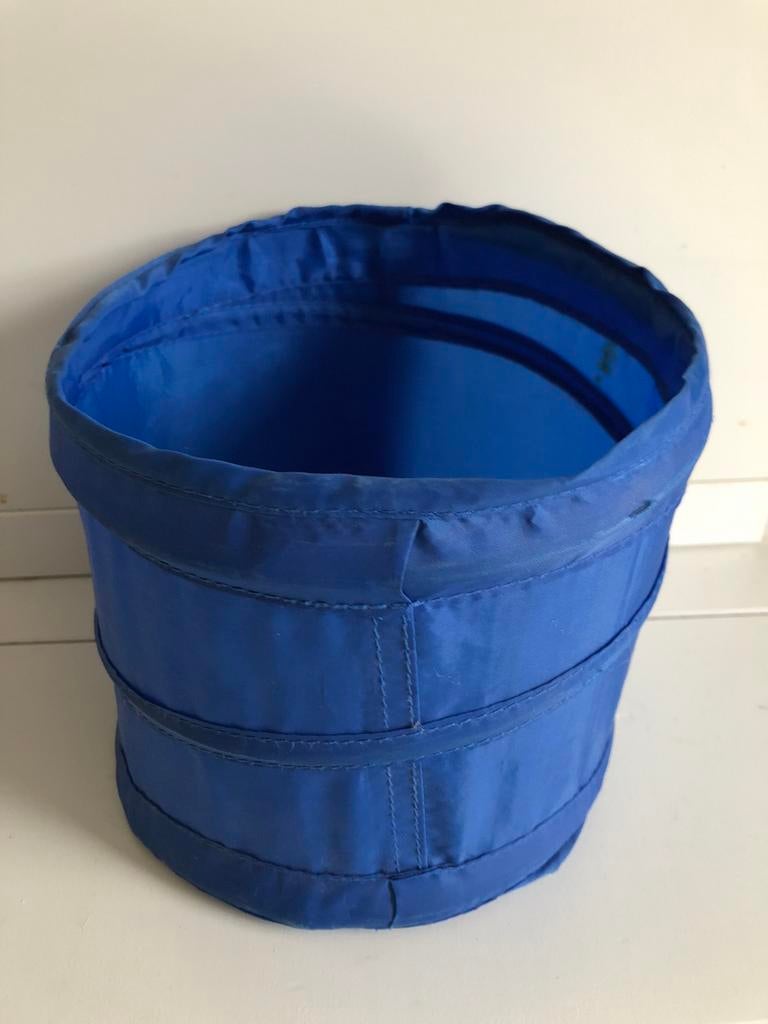 rond opbergmandje IKEA 16x18 cm blauw, Ophalen of Verzenden, Gebruikt, Overige typen
