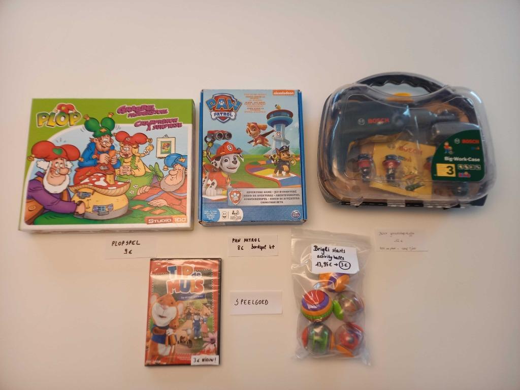 Speelgoed: paw patrol, plop, activity balls, gereedschapskof, Enfants & Bébés, Jouets | Éducatifs & Créatifs, Comme neuf, Puzzles