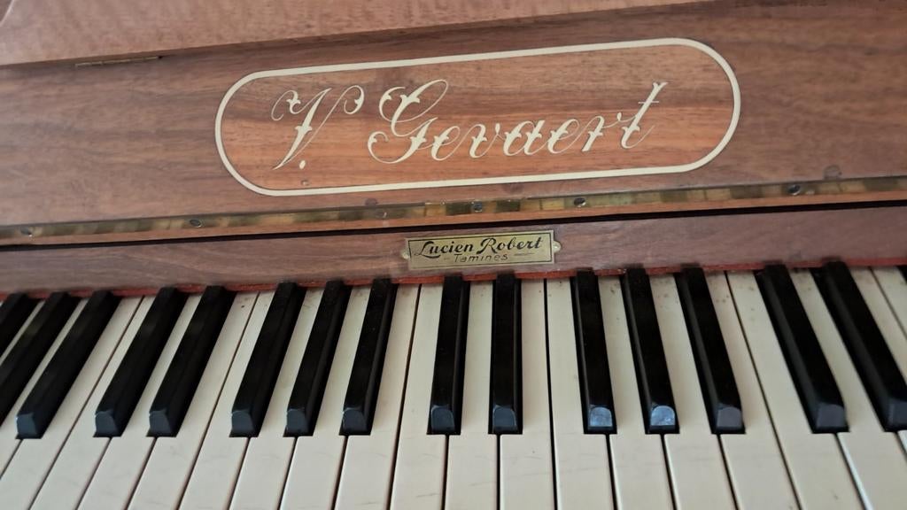 Piano V Geveart, Musique & Instruments, Utilisé, Brun, Piano