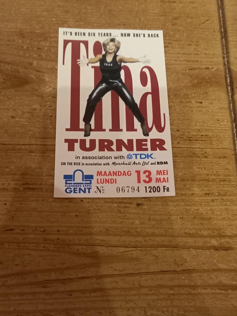 Ticket van Tina Turner, Tickets & Billets, Concerts | Rock & Metal, Une personne, Mai, Rock of Poprock