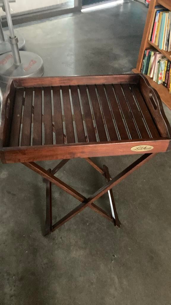 Bijzettafel met afneembaar dienblad  Royal Arrow, Ophalen, Zo goed als nieuw, Hout