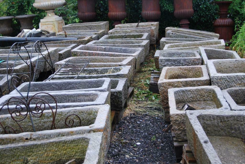Jardinière,bac,auge en pierre bleue (beaucoup de dimensions), Enlèvement, Utilisé