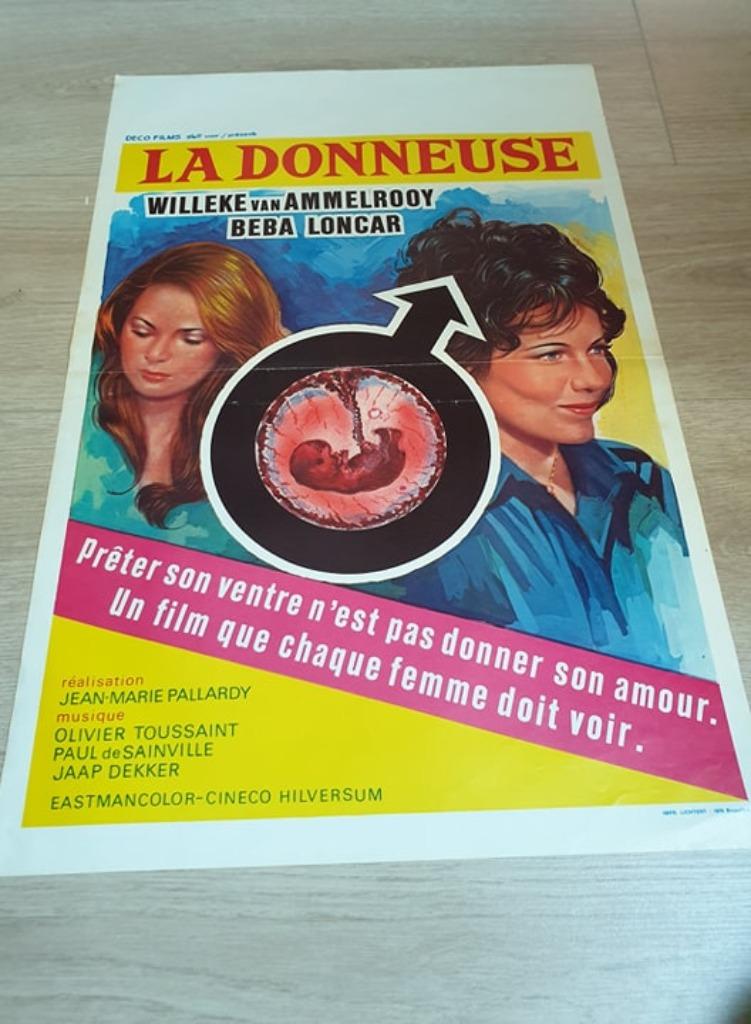 Filmaffiche La donneuse 1976, Verzamelen, Ophalen of Verzenden