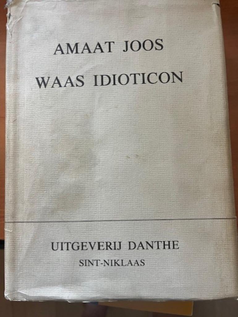 Waas idioticon Amaat Joos, Amaat Joos, Ophalen of Verzenden, Zo goed als nieuw, Overige uitgevers