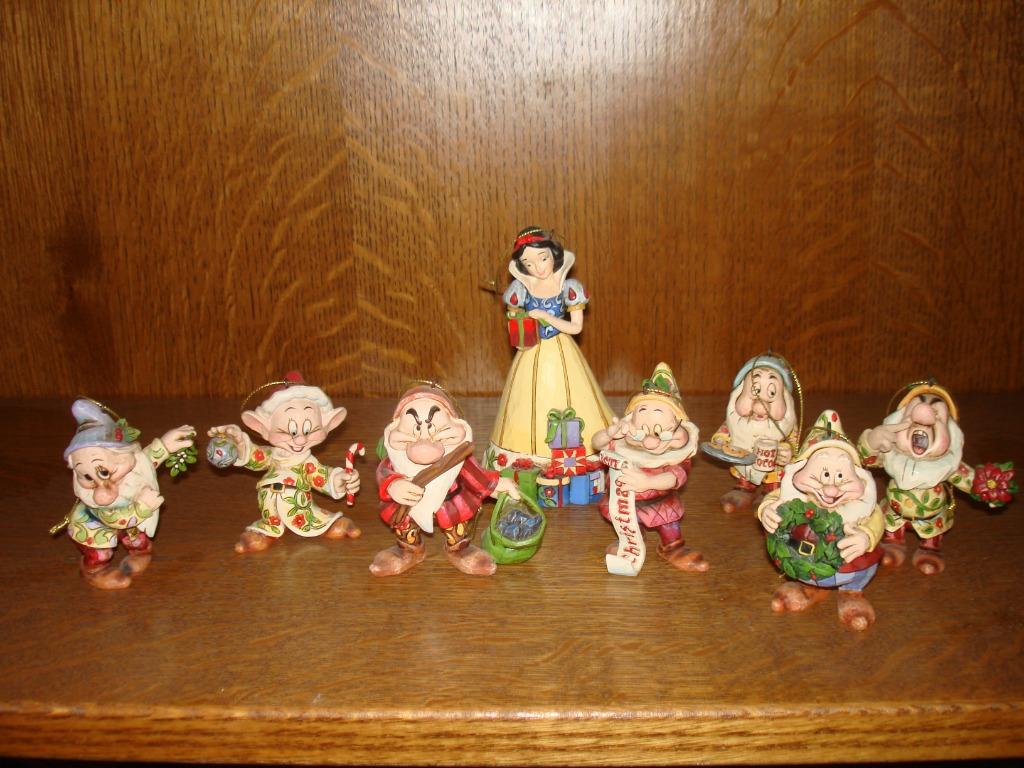 Jim Shore -- Blanche-Neige et les sept nains -- Noël --, Enlèvement ou Envoi, Blanche-Neige ou Belle au Bois Dormant, Neuf, Statue ou Figurine