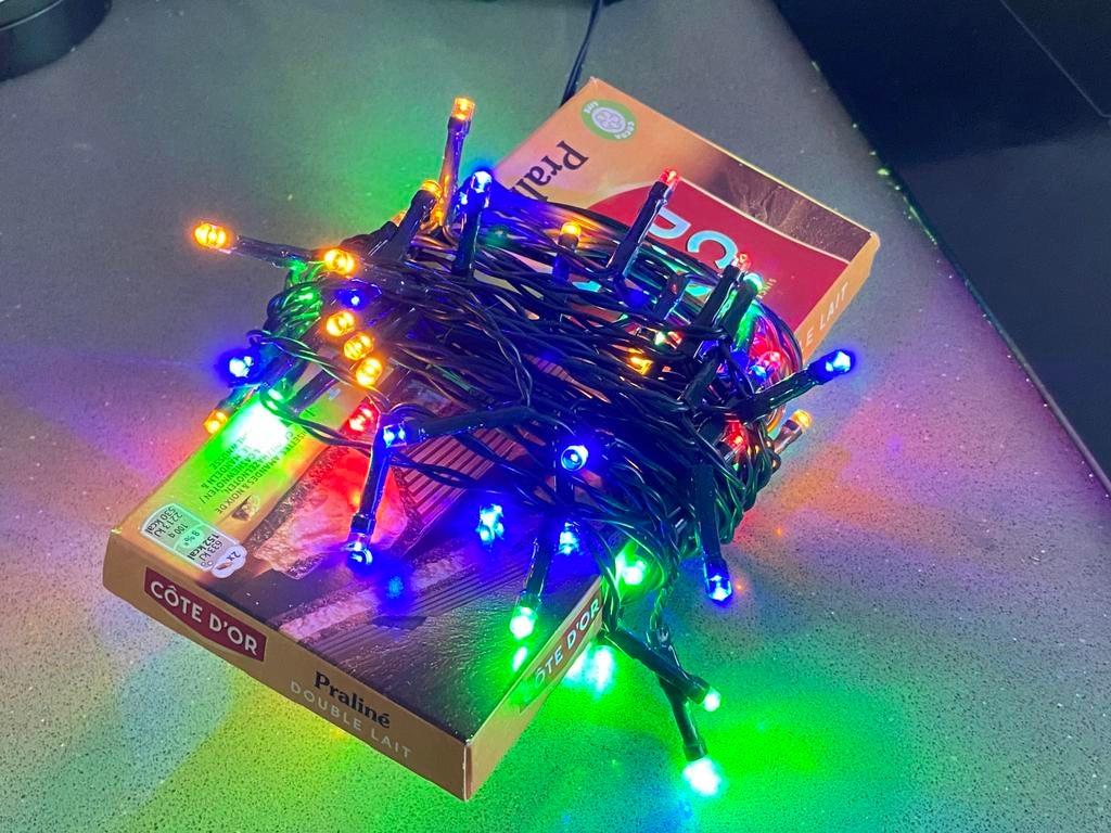 Gekleurde Kerstlampjes, Ophalen of Verzenden, Zo goed als nieuw