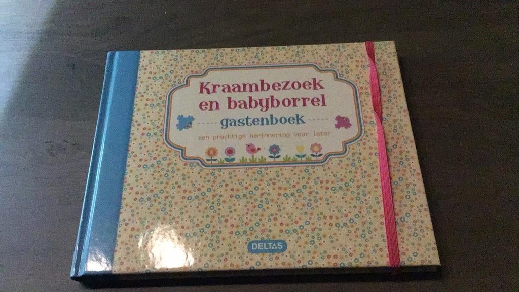 Kraambezoek en babyborrel gastenboek(c1), Enlèvement ou Envoi, Utilisé