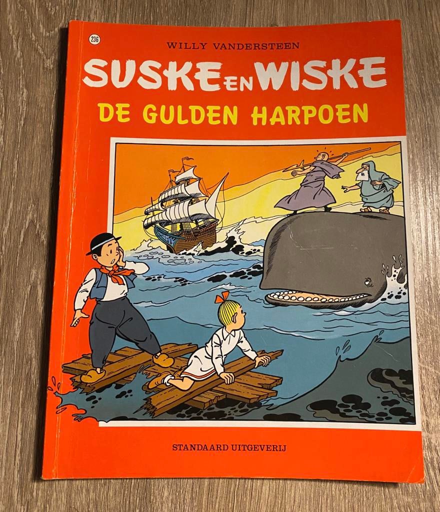 🔥 Suske & Wiske - De gulden harpoen - eerste druk - 1993, Enlèvement ou Envoi, Comme neuf