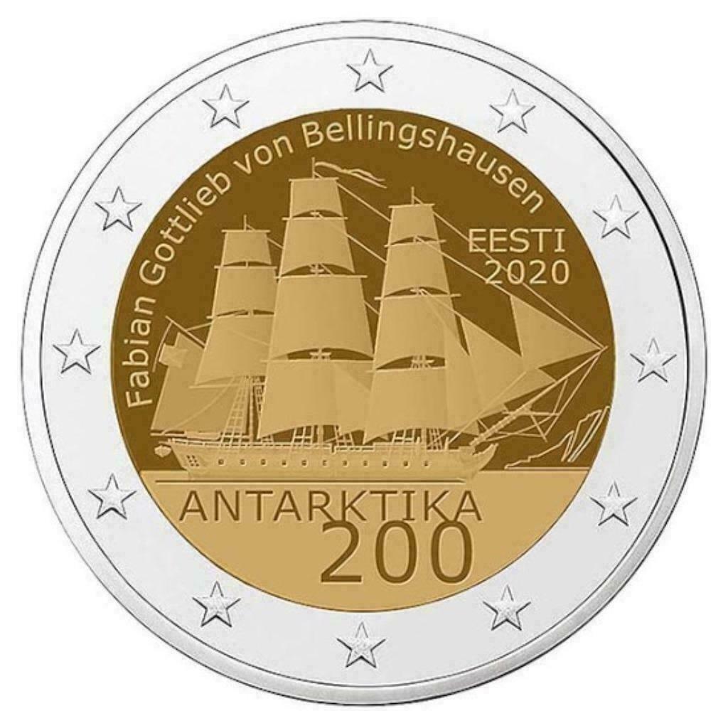 2 euro Estland 2020 'Antarktika', Timbres & Monnaies, Monnaies | Europe | Monnaies euro, Enlèvement ou Envoi, Estonie, 2 euros