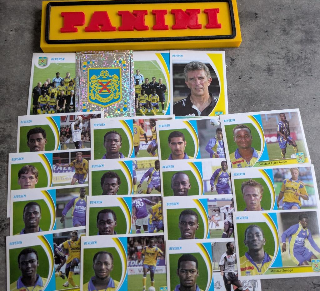 Autocollants de football Panini 2005 19X BEVEREN 2005, Hobby & Loisirs créatifs, Autocollants & Images, Neuf, Envoi