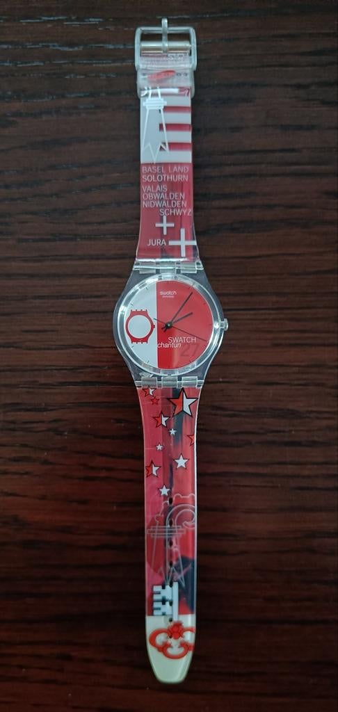 Swatch Chantun., Handtassen en Accessoires, Horloges | Heren, Kunststof, Polshorloge, Swatch, Kunststof
