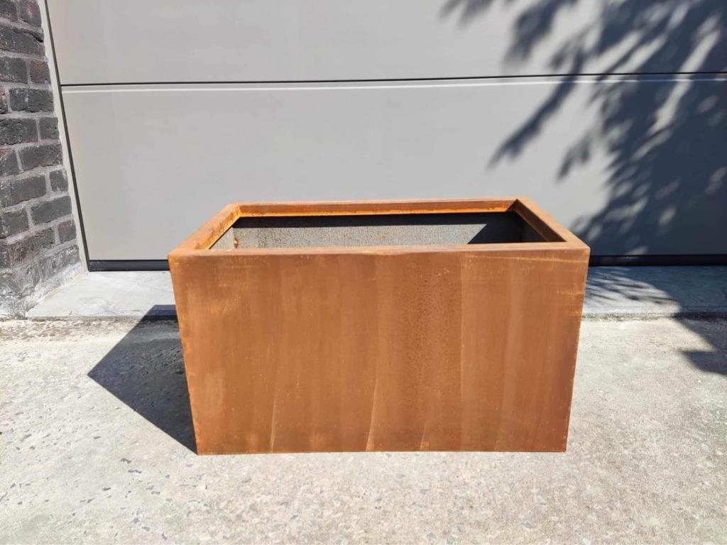 Cortenstaal plantenbak 60x35x35, Ophalen, Nieuw, Metaal, 60 tot 100 cm