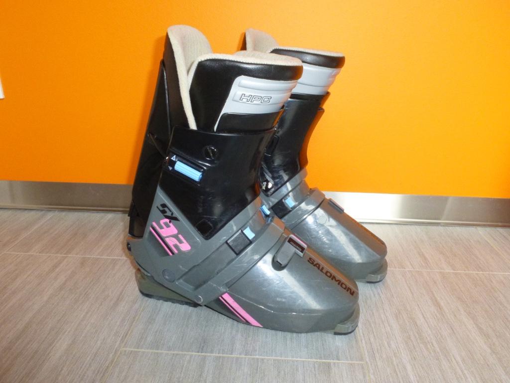 Chaussures de ski rétro vintage SALOMON SX92, Ophalen, Gebruikt, Schoenen, Salomon