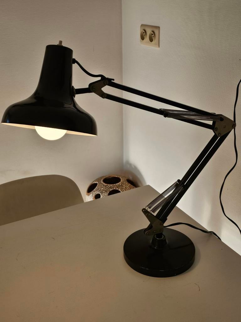 Vintage Industriële Luxo Jacob Jacobson schaarlamp uit de ja, Antiek en Kunst, Ophalen of Verzenden