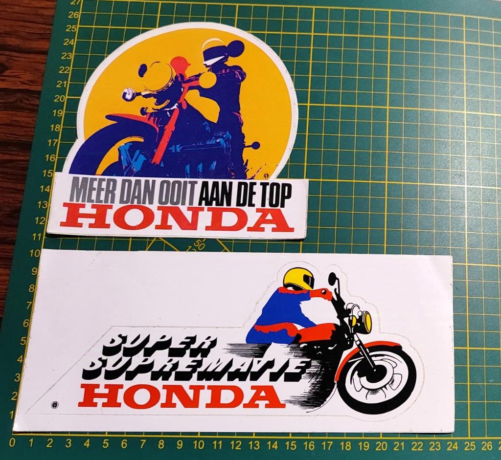 Lot 2x stickers Honda Motor Groot formaat, Ophalen of Verzenden
