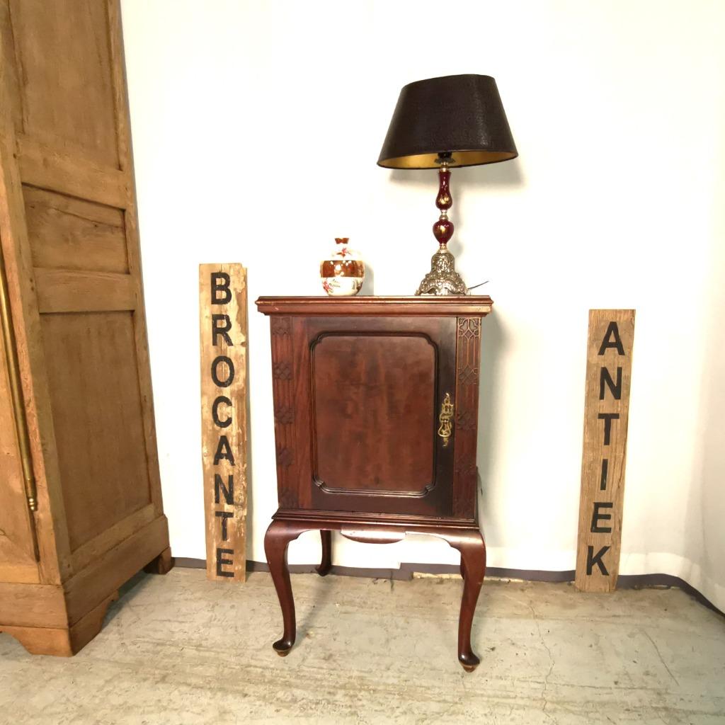 Grande armoire ancienne Queen Anne 1 porte H 96cm L 56cm P 5, Antiquités & Art, Enlèvement