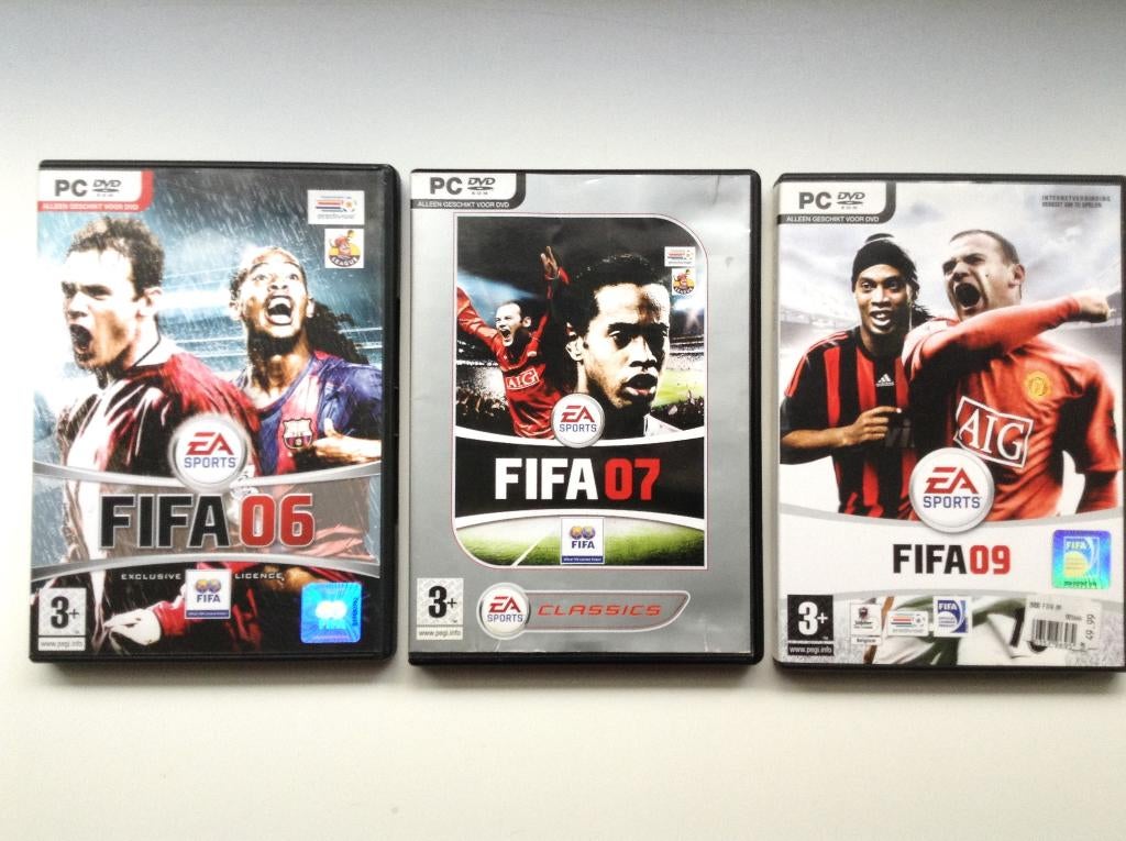 PC-Games Fifa 2006- 2007-2009 DVD 4€ st, Games en Spelcomputers, Games | Pc, Gebruikt, Sport, 2 spelers, Vanaf 7 jaar, Eén computer