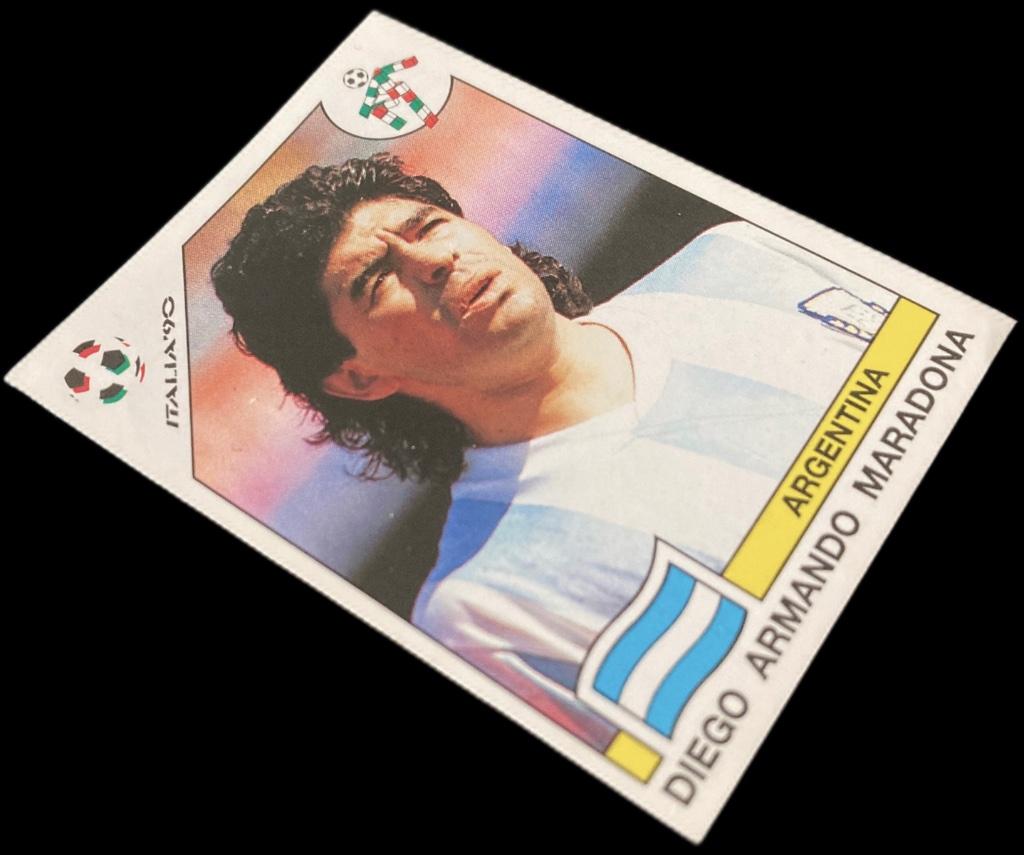 Panini World Cup 90 Italië Sticker 1990 Diego Maradona # 128, Verzamelen, Verzenden, Zo goed als nieuw