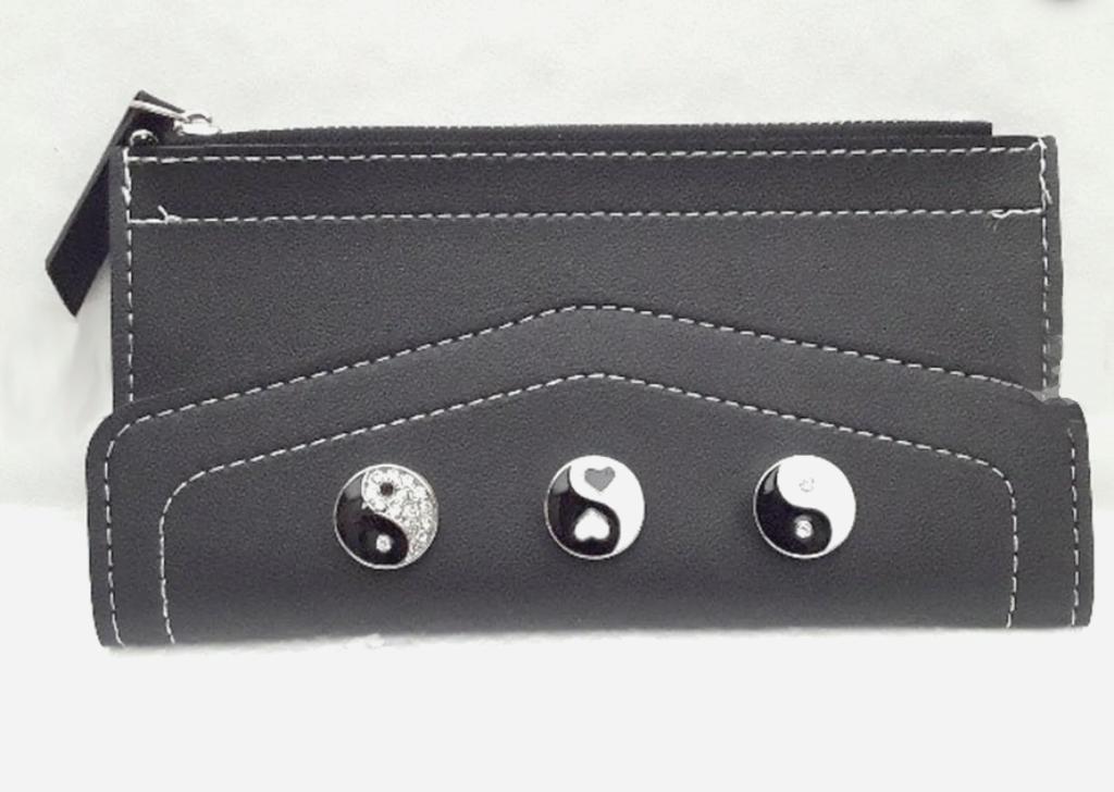 porte -feuilles , porte monnaie , noir , 19/10 cm , cuir, Overige merken, Zwart, Nieuw, Ophalen of Verzenden