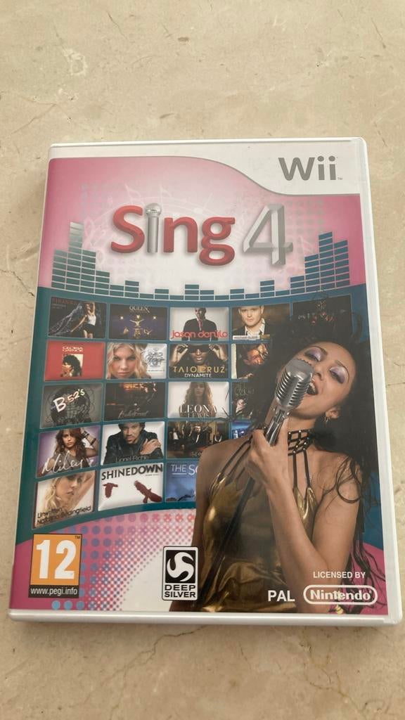 Wii Sing 4, Games en Spelcomputers, Ophalen of Verzenden, Zo goed als nieuw