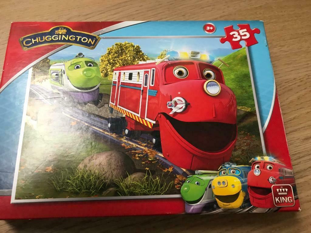Puzzel chuggington 35stuks, Ophalen of Verzenden, 10 tot 50 stukjes, Zo goed als nieuw, 2 tot 4 jaar