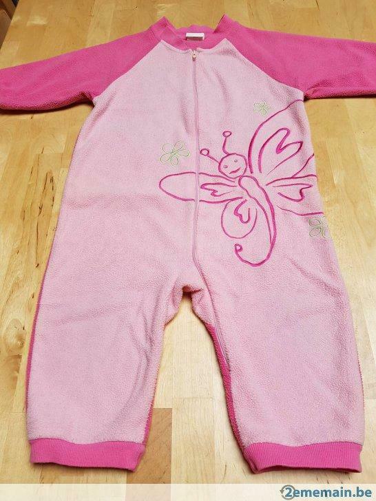 Combinaison/pyjama fille rose 2 ans, Enfants & Bébés, Utilisé, Fille