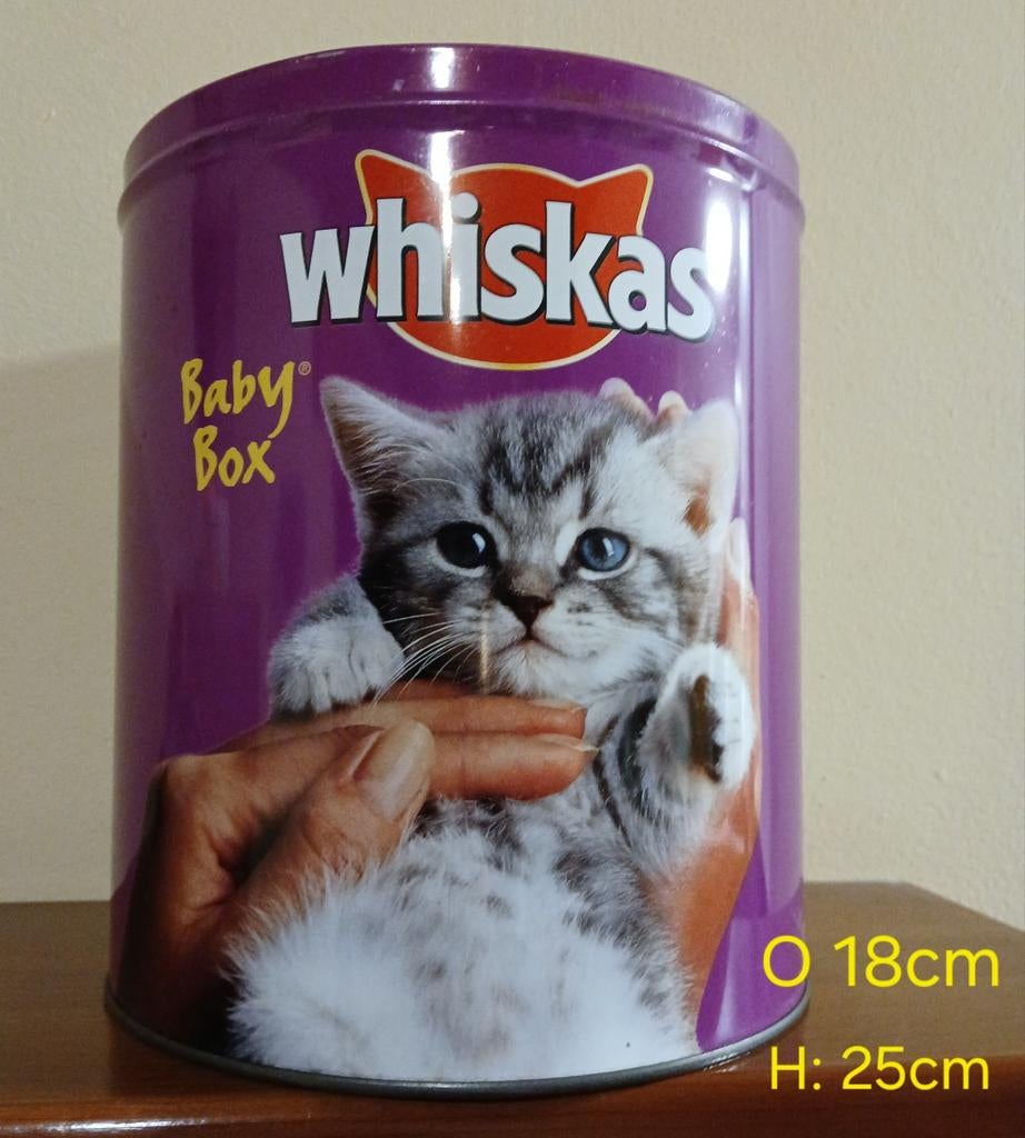Vintage Whiskas babybox, Ophalen