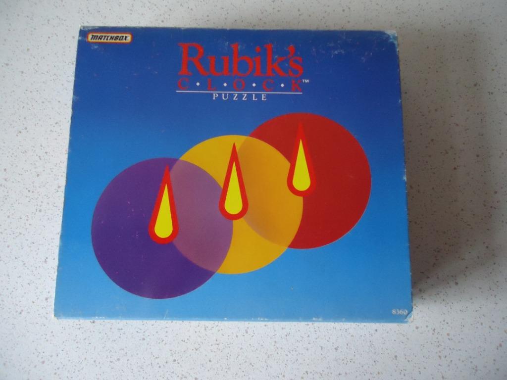 Vintage spel "Rubik's Clock Puzzle" van Matchbox anno 1988., Ophalen of Verzenden, Zo goed als nieuw, Matchbox