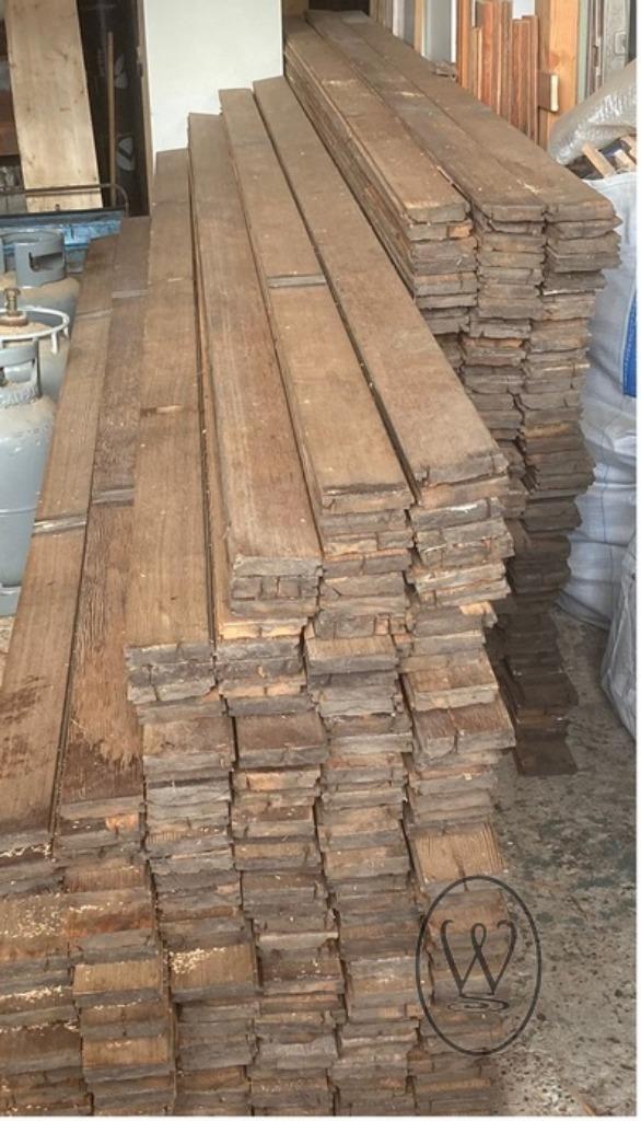 Gebruikte pracht grenen vloerdelen uit oude Kerk in Breda, Ophalen, Gebruikt, Hout, 10 m² of meer