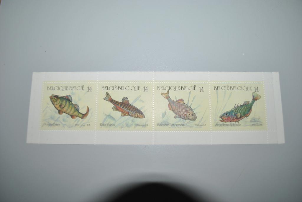Belgique 1990 Carnet Poissons MNH Complet, Envoi, Non oblitéré, Europe