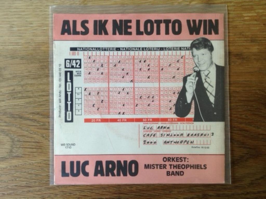 single luc arno, Cd's en Dvd's, Vinyl Singles, Ophalen of Verzenden, 7 inch, Nederlandstalig, Single