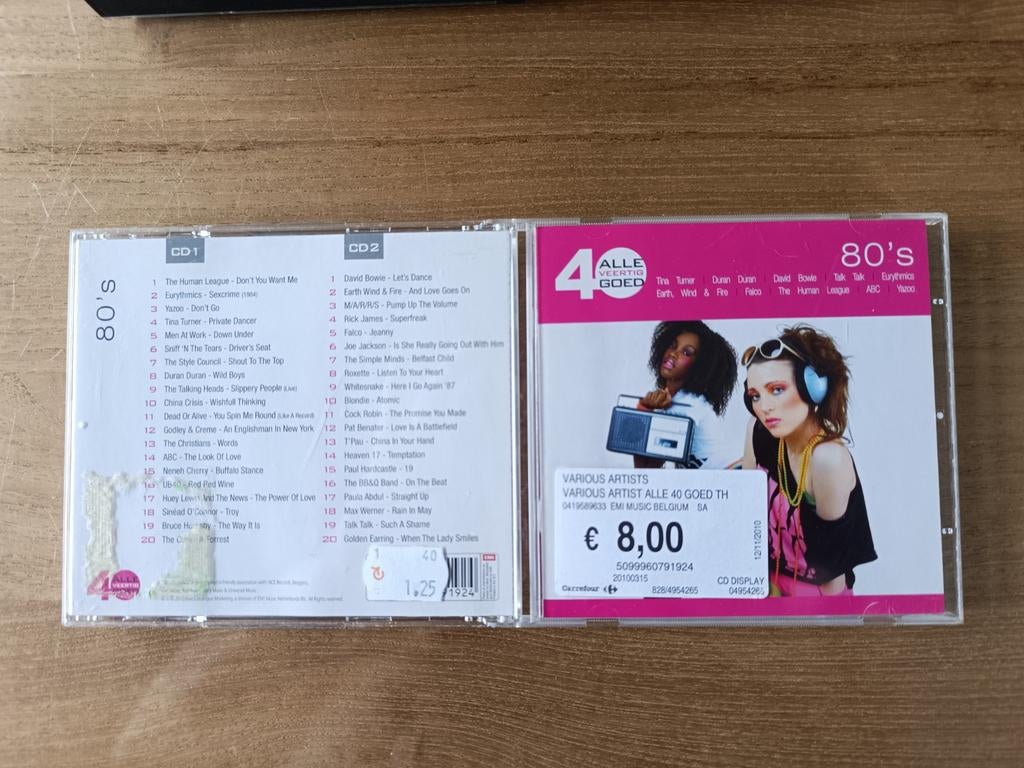 80's ALLE 40 GOED (2 CD'S), Cd's en Dvd's, Ophalen of Verzenden, Zo goed als nieuw