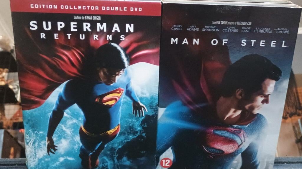 DVD Superman Returns & Superman Man of Steel., Ophalen of Verzenden, Zo goed als nieuw