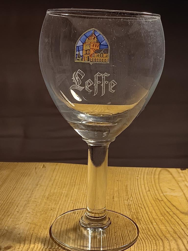 Verre à  bière Leffe, Collections, Verres & Petits Verres, Utilisé, Verre à bière