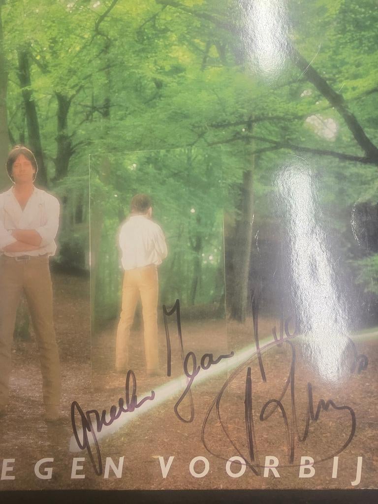 Rob de nijs gesigneerde lp  de regen voorbij, Ophalen of Verzenden, Gebruikt, Overige formaten, Levenslied of Smartlap