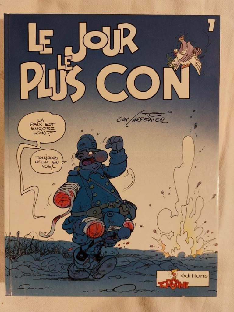 Jour le plus con T.1 Le jour le plus con - Réédition (1992), Boeken, Stripverhalen, Gelezen, Eén stripboek, Ophalen of Verzenden