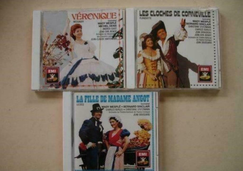Lot de 3 CD Opérettes., Enlèvement ou Envoi, Opéra ou Opérette