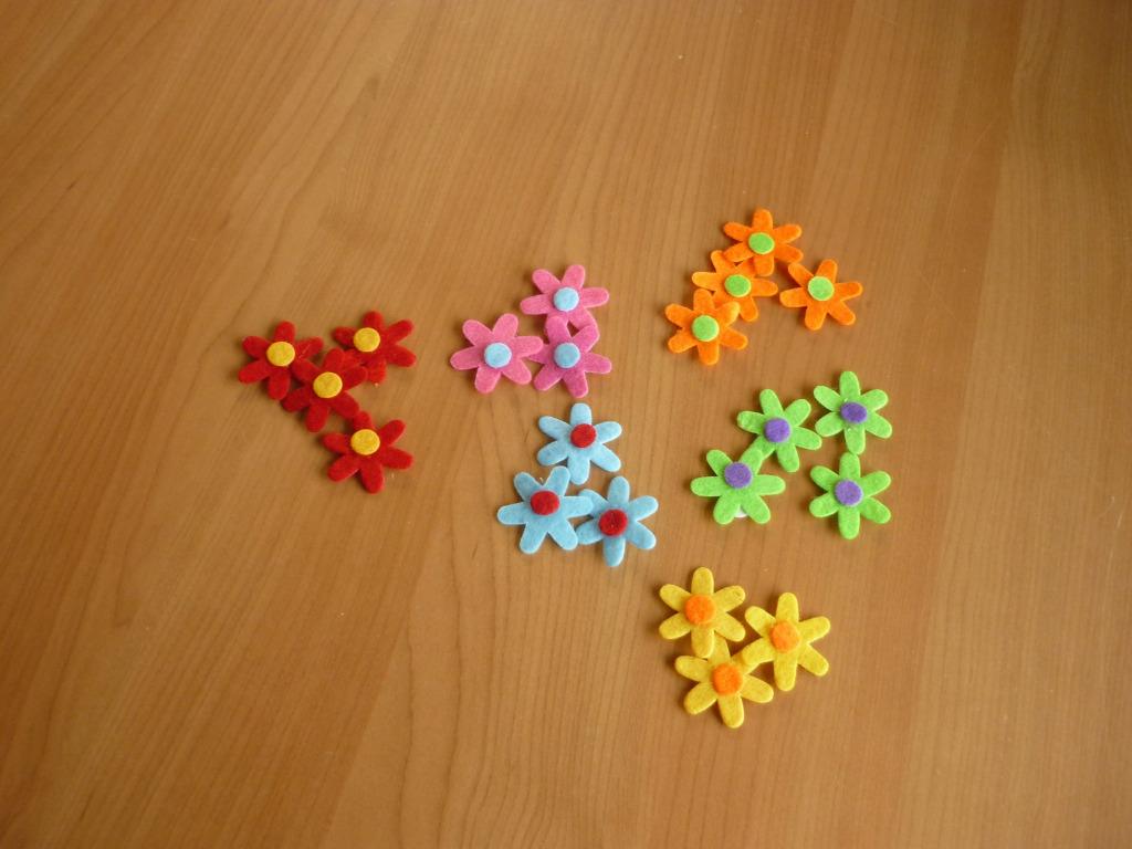 Roze rode blauwe groene gele oranje paarse bloem stickers, Hobby en Vrije tijd, Ophalen of Verzenden